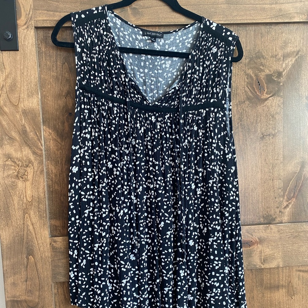 Black and White Lane Bryant Tank